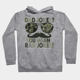 Dad Jokes Camouflage Distressed Hoodie